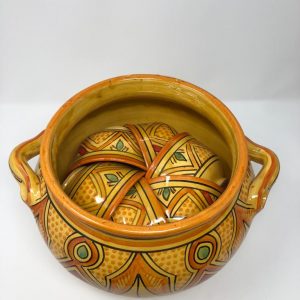 MOROCCAN DECORATED TUREEN LARGE