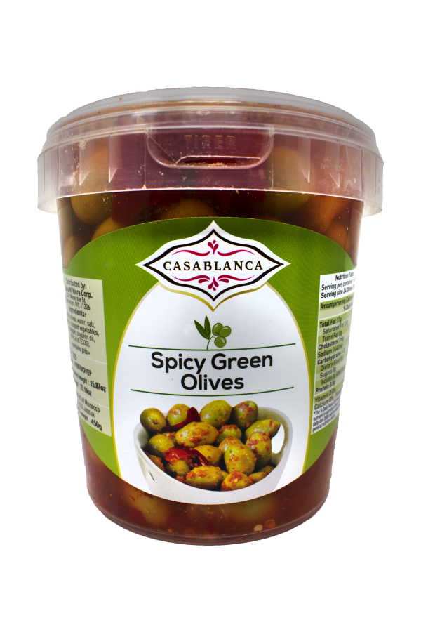 Spicy Green Olives