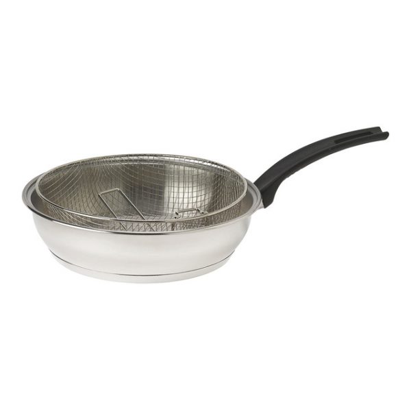 FRITEUSE  EN ALU 1 ANSE INOX