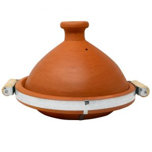 TAGINE NATURAL UNGLAZED w/Handle 35CM