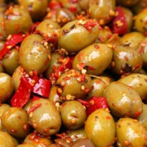 SPICY GREEN OLIVES 8KG